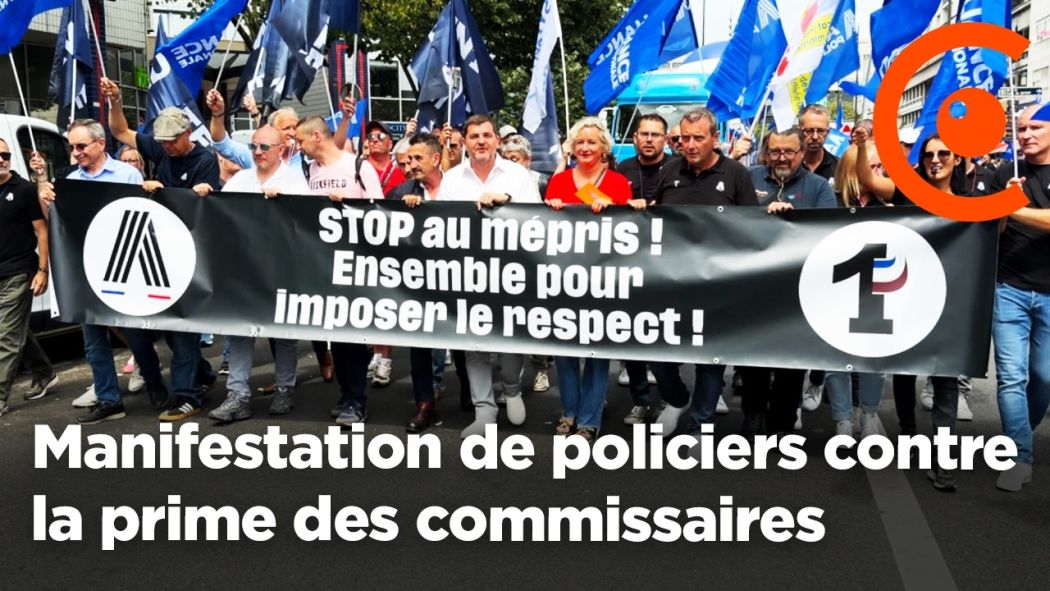 Manifestation Alliance / Unité contre la prime des commissaires 