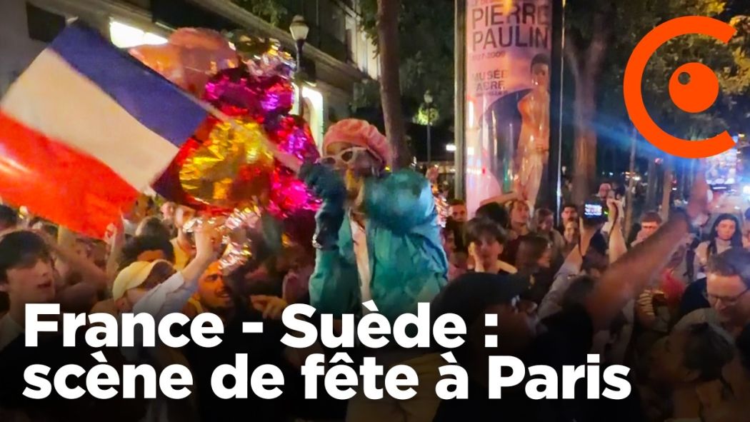 Coupe du Monde : fête après la victoire de la France contre la Suède