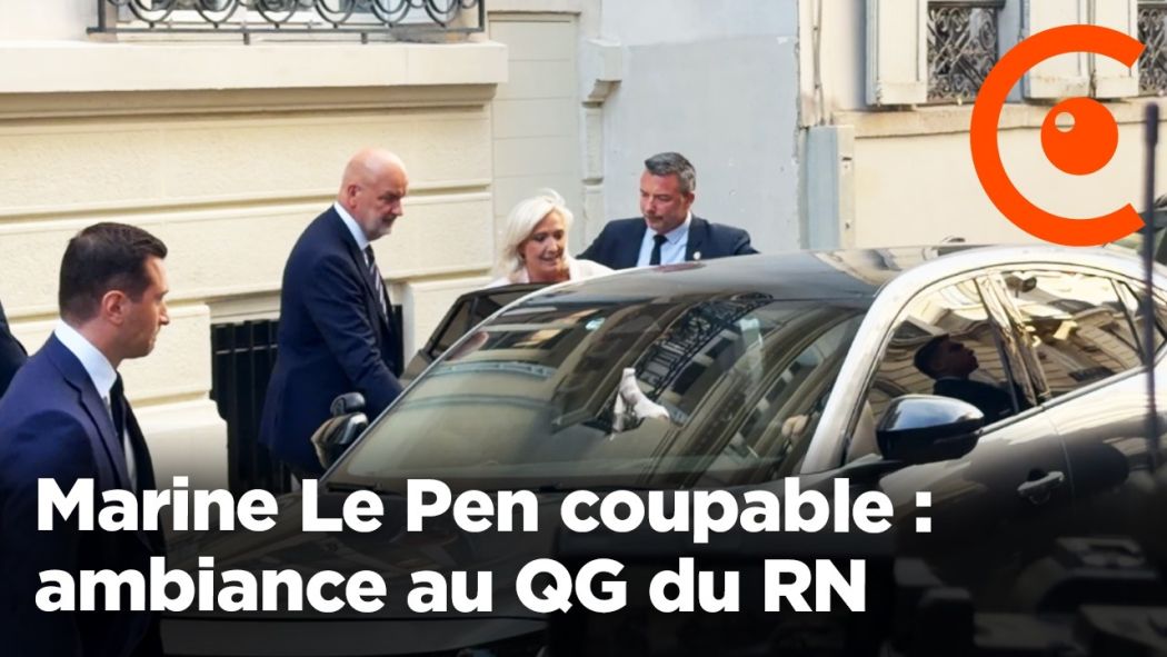 Marine Le Pen coupable : ambiance au QG du RN