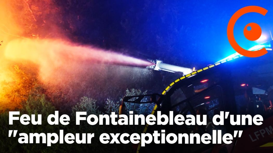 Feu de Fontainebleau d'une "ampleur exceptionnelle" aux portes de Paris