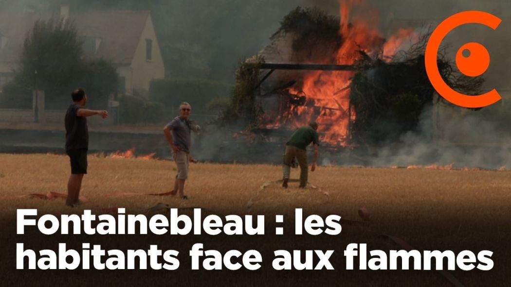 Fontainebleau: fire near the houses starts, residents step in