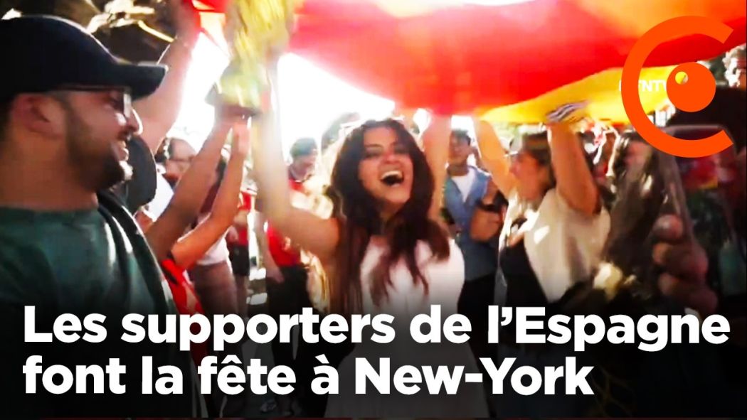 Coupe du Monde de Football : les supporters de l’Espagne font la fête à New-York