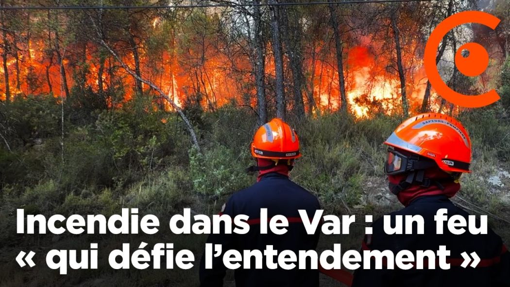Incendie dans le Var : Les pompiers luttent contre les flammes 