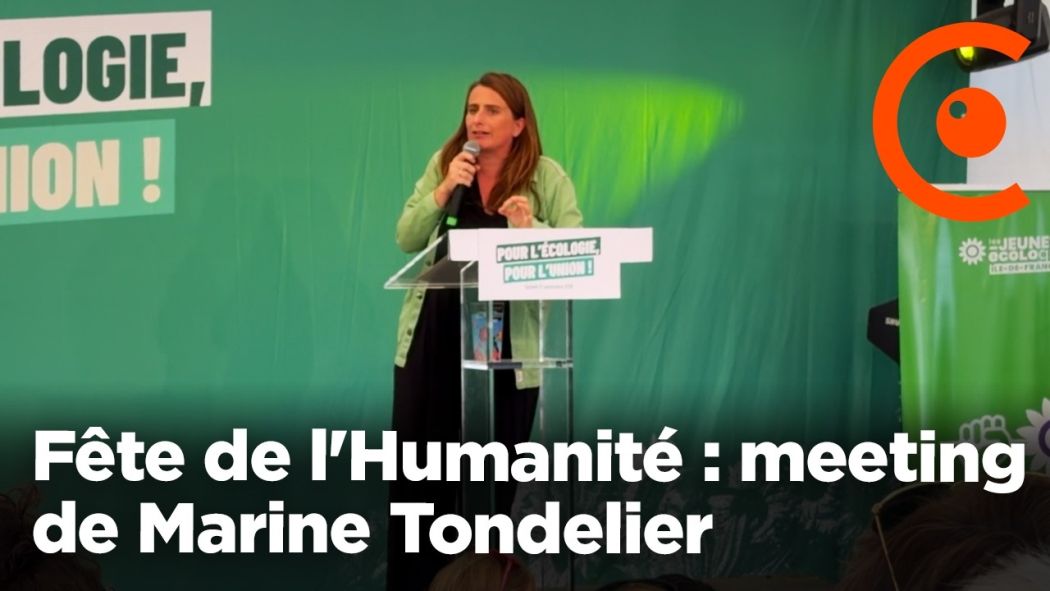 Fête de l'Humanité: Marine Tondelier rally