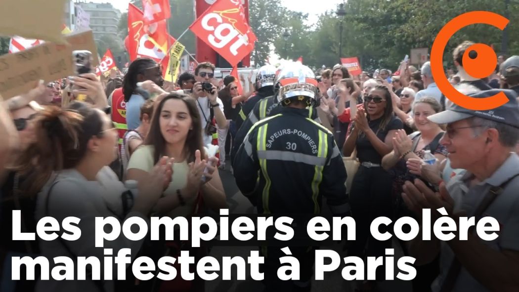 National firefighters’ demonstration in Paris