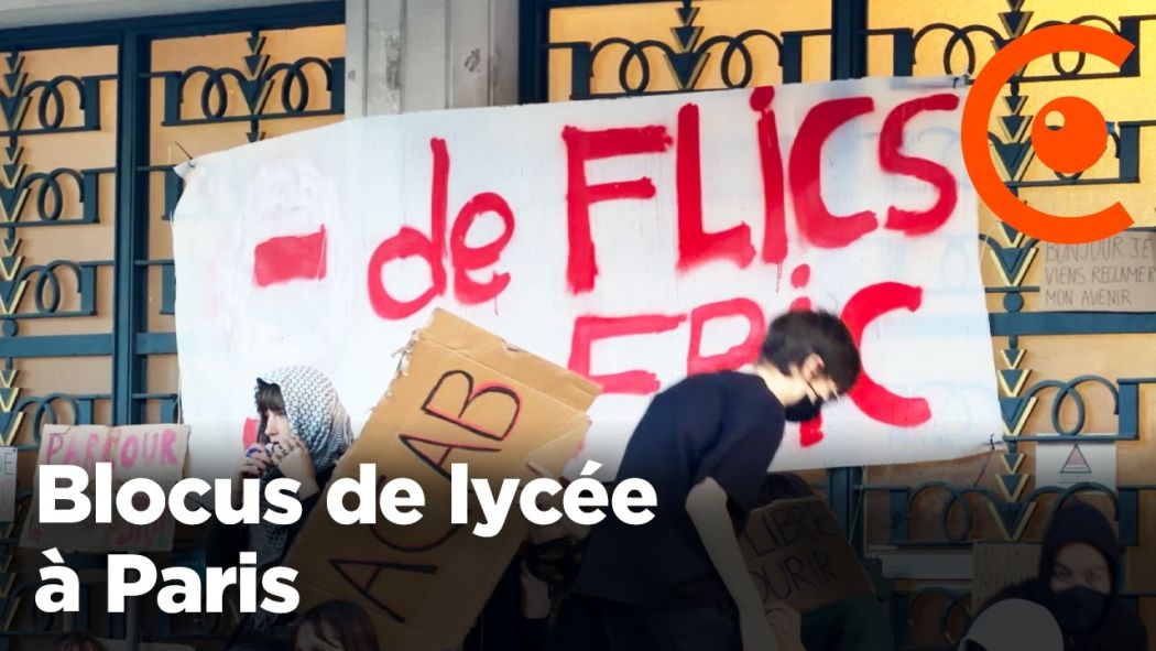 High school blockade in Paris 