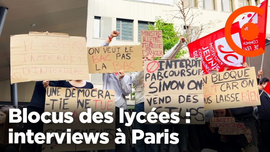 Blocus des lycées : interviews à Paris avec des lycéens mobilisés