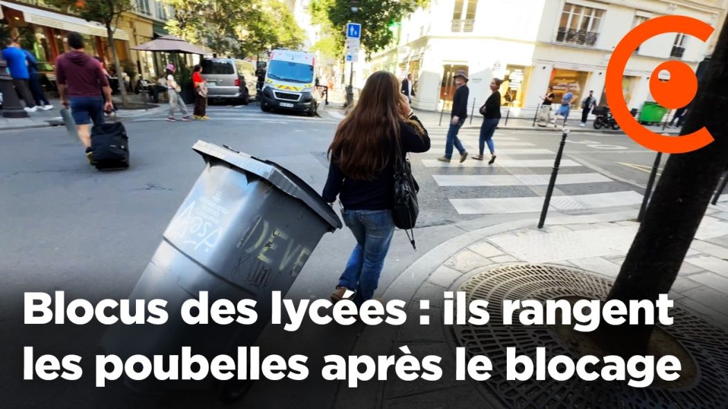 Blocus des lycées : ils rangent les poubelles après le blocage