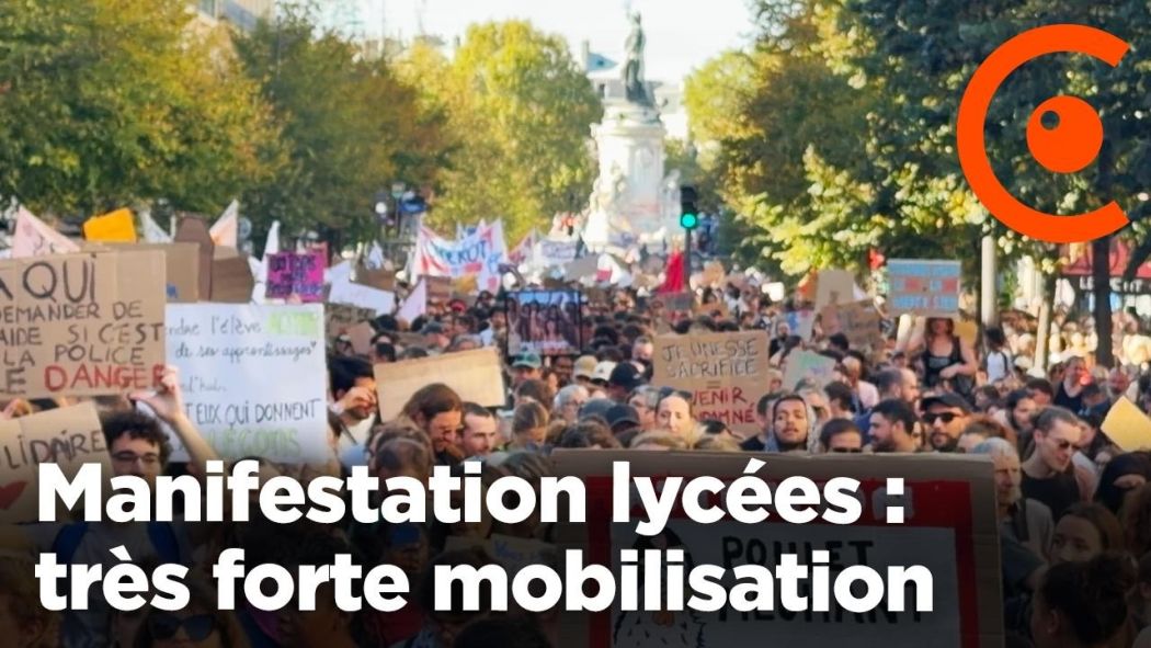 Manifestation des lycéens : forte mobilisation pour l'Acte 3 du mouvement de blocus