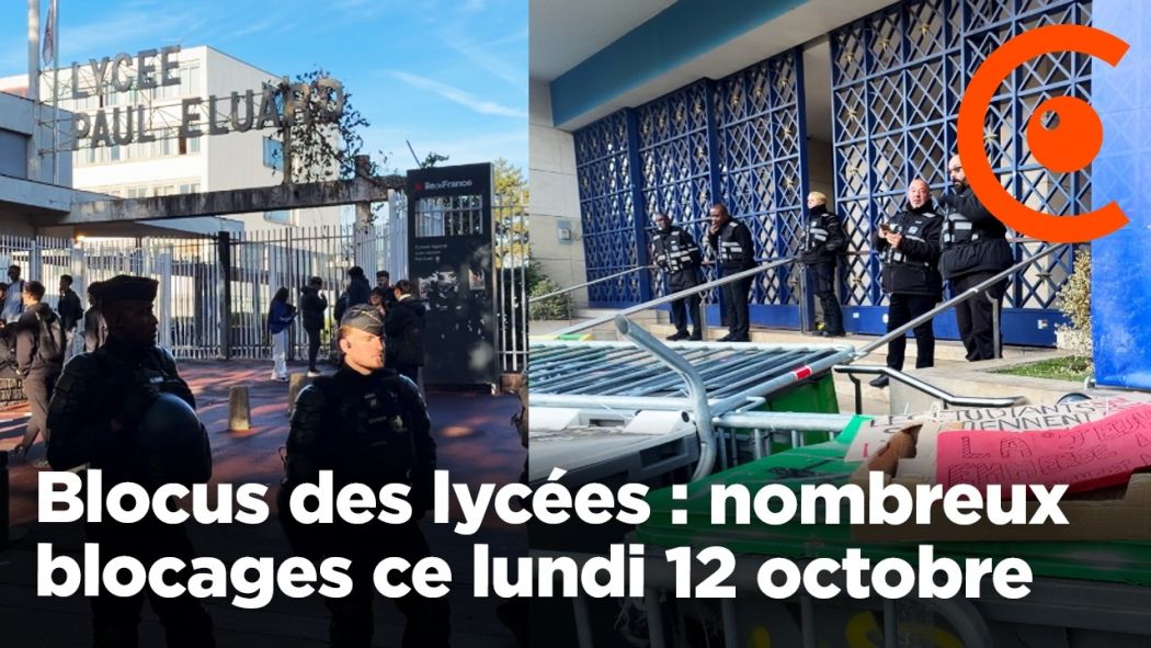 Blocus des lycées : nombreux blocages ce lundi 12 octobre