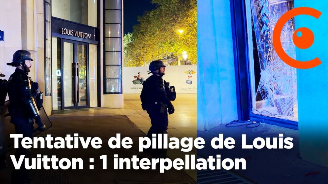 Tentative de pillage de  la boutique Louis Vuitton sur les Champs Élysées