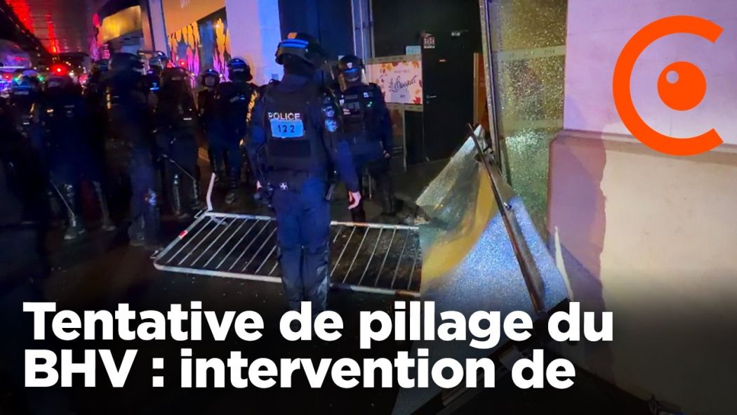 Tentative de pillage du BHV : intervention de la police