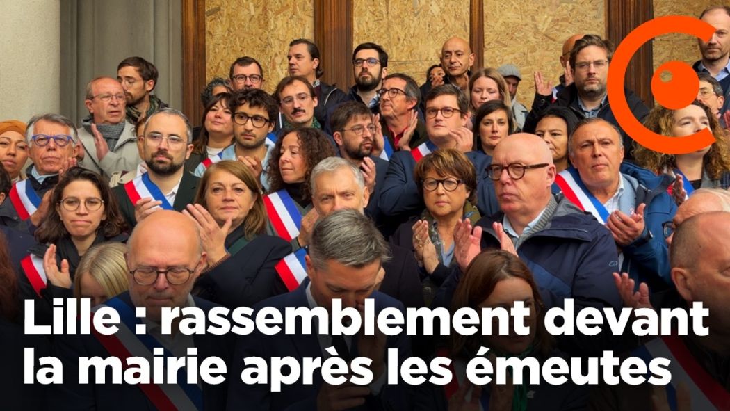 Lille : rassemblement devant la mairie après les émeutes