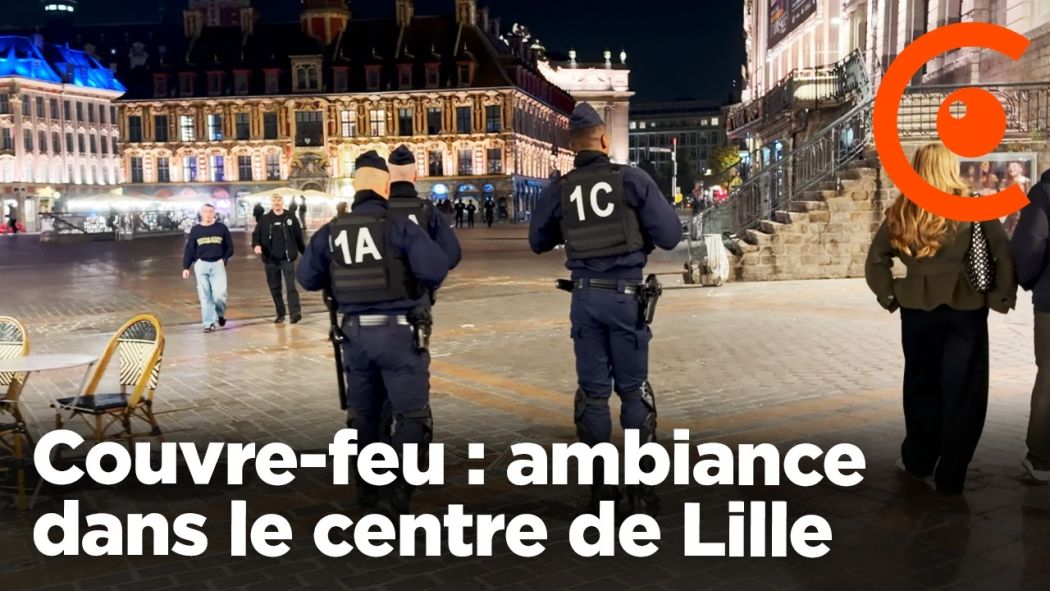 Curfew: Atmosphere in central Lille