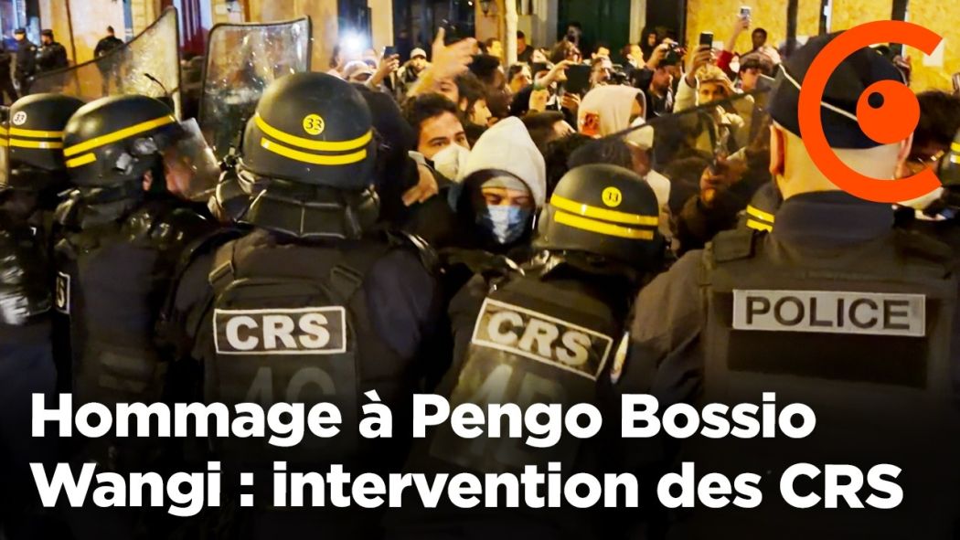 Hommage à Pengo Bossio Wangi mort à Trappes : intervention des CRS pour disperser la foule 