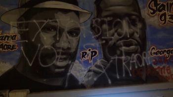 La fresque hommage à Adama Traoré et George Floyd taguée 