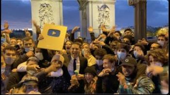 Loris Giuliano fête le million d’abonnés: mouvement de foule sur les Champs