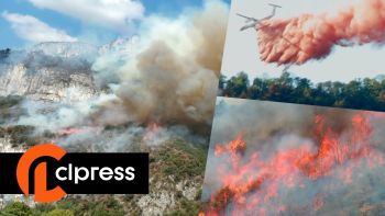 Violent feu de forêt en Isère déclenché par la foudre