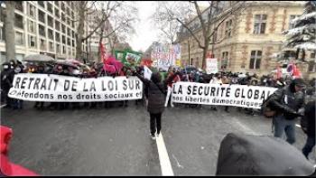 Manifestation contre le projet de loi sécurité globale et l'article 24 