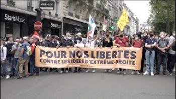 Manifestation "des libertés" contre l'extrême droite 