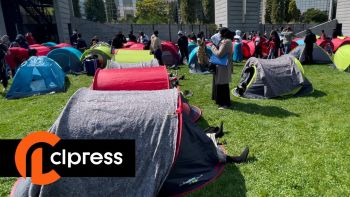 Installation d'un camp de 600 réfugiés dans un parc parisien