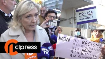 Alençon : Marine Le Pen avec les policiers mais pas les habitants