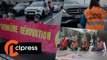 Les militants de "Dernière Rénovation" bloquent un pont