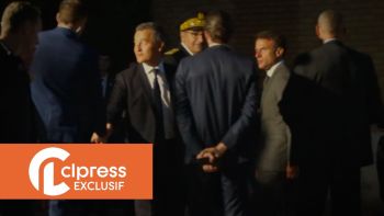 Mort de Nahel: visite surprise d'Emmanuel Macron avec des policiers 