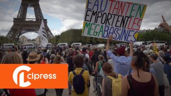 Le «convoi de l'eau» contre les mégabassines défile à Paris