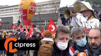 Les salariés de la fonderie SAM manifestent devant Bercy