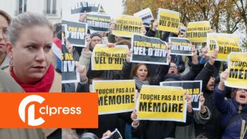 Des manifestants perturbent l'hommage de LFI au mémorial du Vel d'Hiv