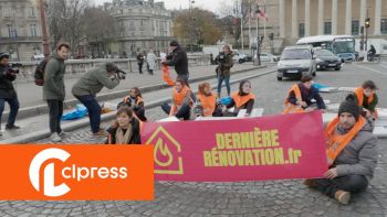 Blocage devant l'Assemblée Nationale par "Dernière Rénovation"