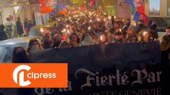 Marche identitaire de la "Fierté Parisienne" pour Sainte-Geneviève