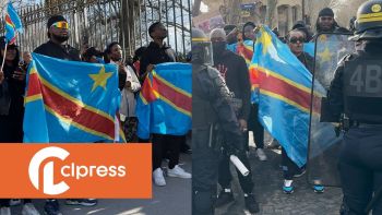 Manifestation pour le Congo à proximité de l'ambassade du Rwanda