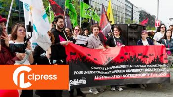 Manifestation des étudiants du CROUS expulsés de leur logement pendant les JO Paris 2024