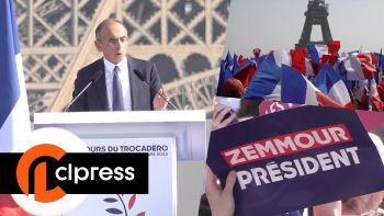 Meeting de campagne présidentielle d'Éric Zemmour au Trocadéro
