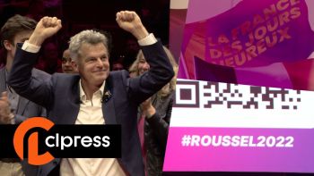 Meeting de campagne présidentielle de Fabien Roussel au Cirque d’Hiver