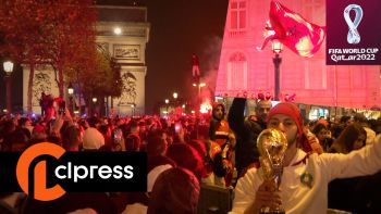Mondial 2022: Fête sur les Champs-Élysées pour la victoire du Maroc face au Canada
