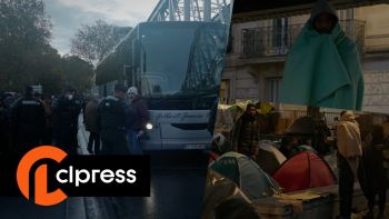 Évacuation du camp de réfugiés de Barbès / La Chapelle 