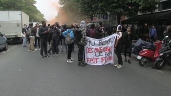 Manifestation étudiante contre le FN et Macron