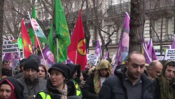 Manifestation hommage aux militantes kurdes tuées à Paris en 2013