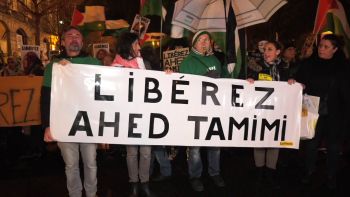 Manifestation pro-palestine pour la libération d'Ahed Tamimi