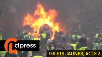 Gilets jaunes Acte3 : guérilla urbaine et chaos autour des Champs-Elysées 