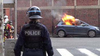 Blocus de lycées : incidents et véhicules en feu 