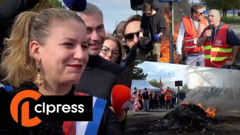 Carburants : Mathilde Panot vient soutenir les grévistes Esso-ExxonMobil 